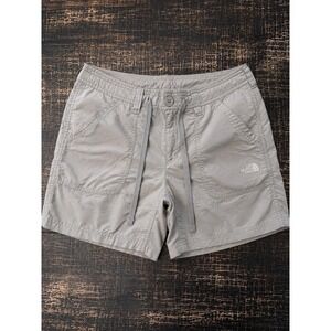 The North Face Womens Gray Ripstop Hiking Shorts Stow Pocket Size 8